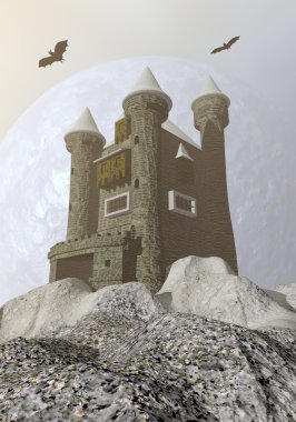 Kale - 3d render fantezi