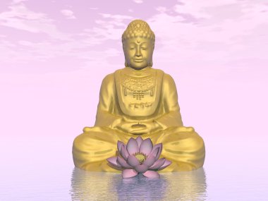 meditasyon - 3d render