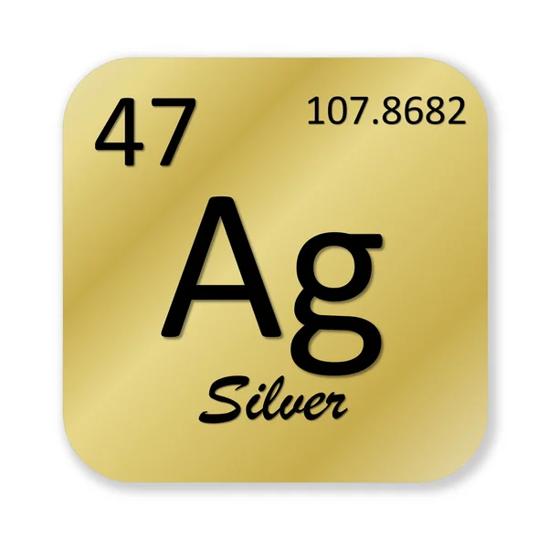 Silver element — Stock Photo, Image