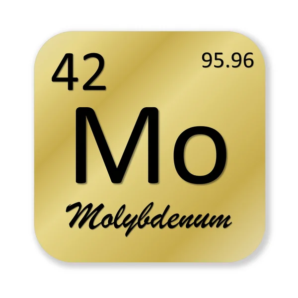 Molybdeen element — Stockfoto