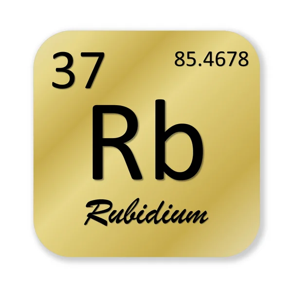 Рубідій елемент — стокове фото