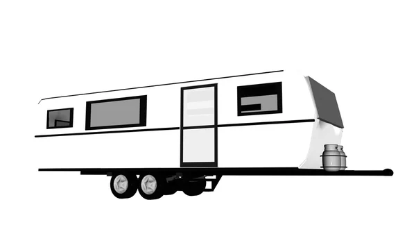 Caravan - 3D render — Stock Photo, Image