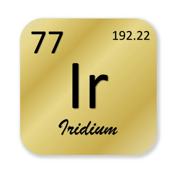 Iridium-Element — Stockfoto