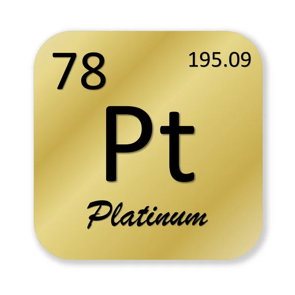 Elemento di platino — Foto Stock