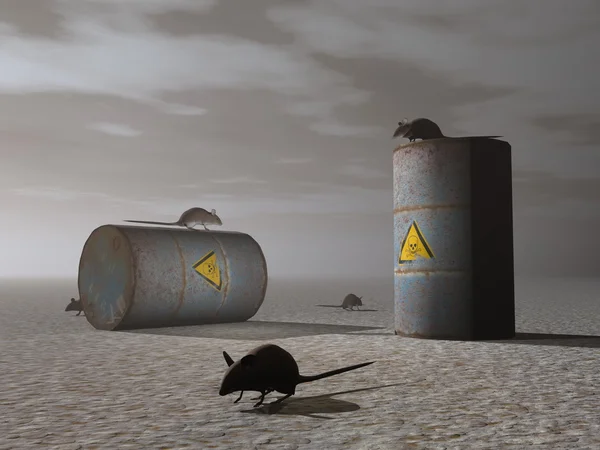 Giftiga tunnor - 3D render — Stockfoto