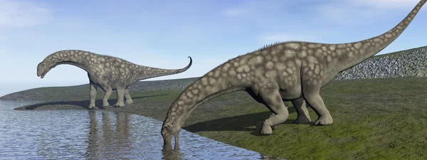 Dinosaures Argentinosaurus - rendu 3D — Photo