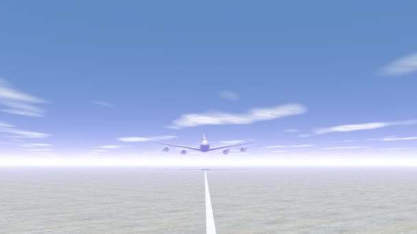 Décollage de l'avion - rendu 3D 