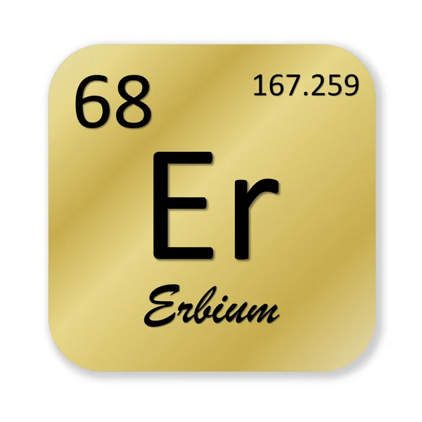 Erbium element — Stock Photo, Image