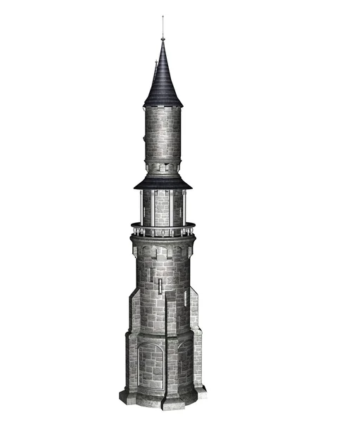 Burgturm - 3D-Renderer — Stockfoto