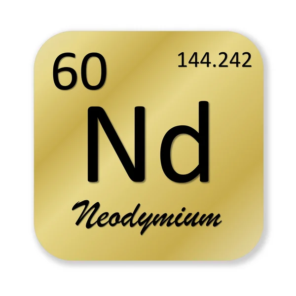 Elemento de neodimio — Foto de Stock