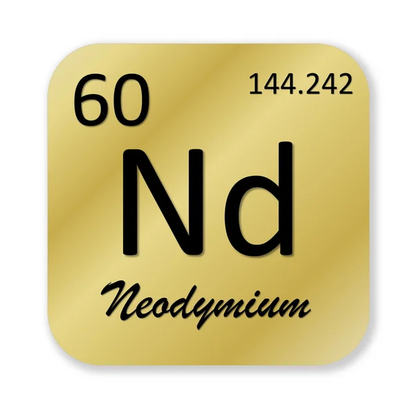 Neodym-Element — Stockfoto