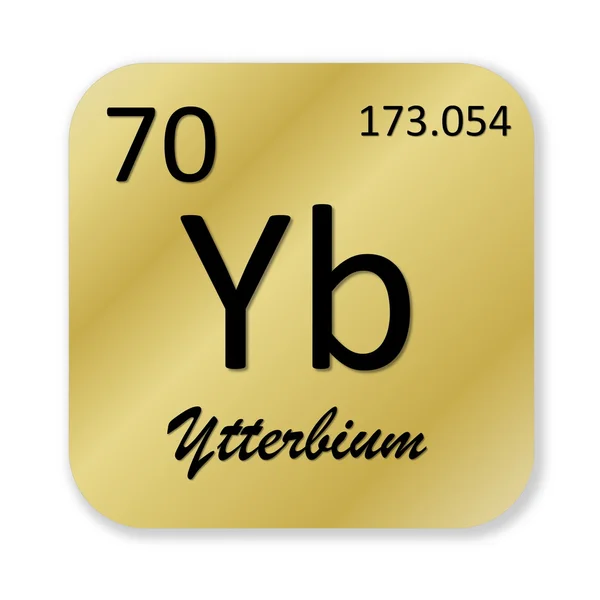 Ytterbium element — Stock Photo, Image