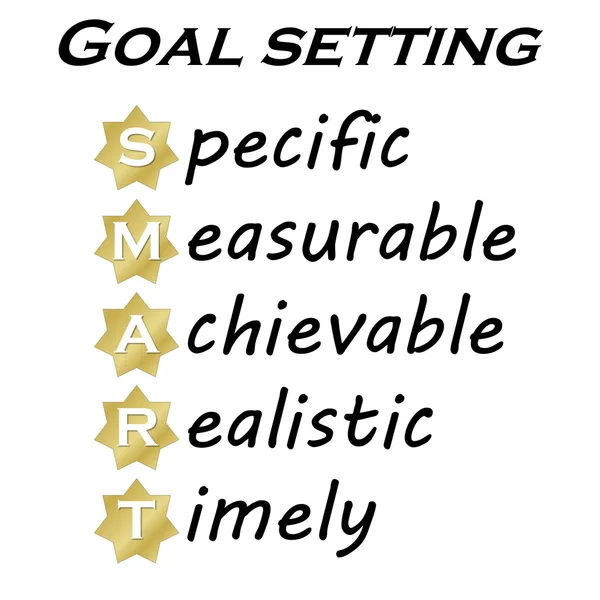 Diagrama de definição do objetivo SMART — Fotografia de Stock