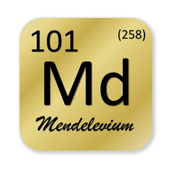 Mendelevium element — Stock Photo, Image