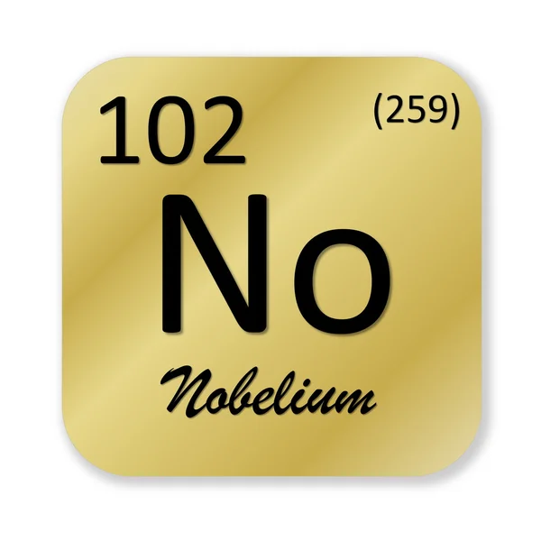 Elemento nobelium — Foto Stock