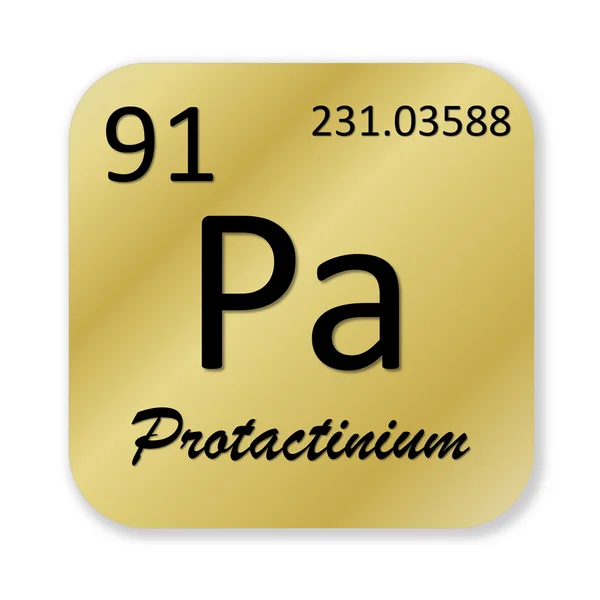 Protactinium öğe — Stok fotoğraf