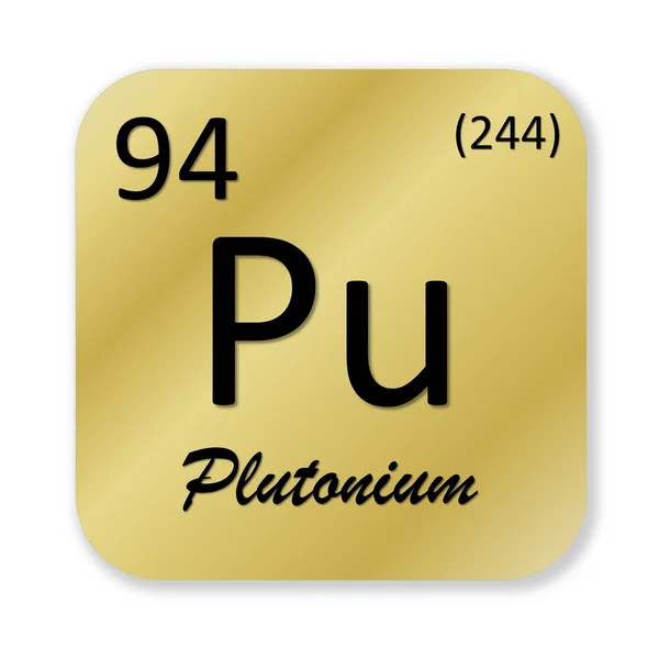 Elemento de plutónio — Fotografia de Stock