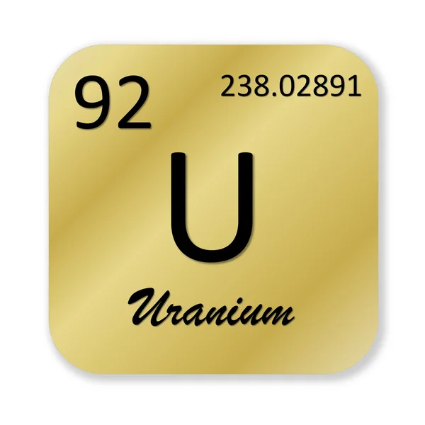 Uranium element — Stockfoto