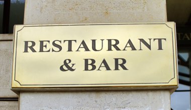 Restoran ve bar işareti