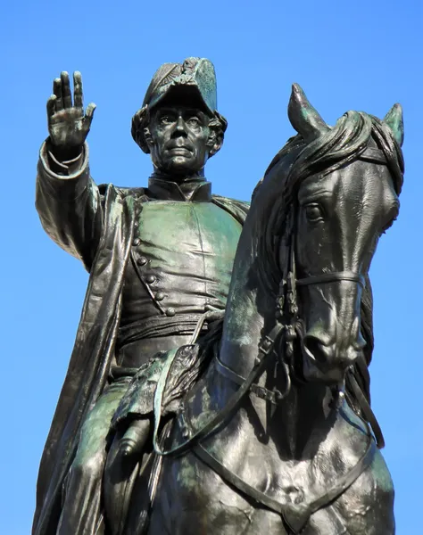 General Dufour statue, Geneva, Switzerland — Stock Photo, Image