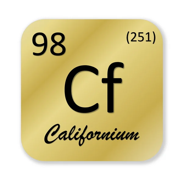 Californium element — Stockfoto