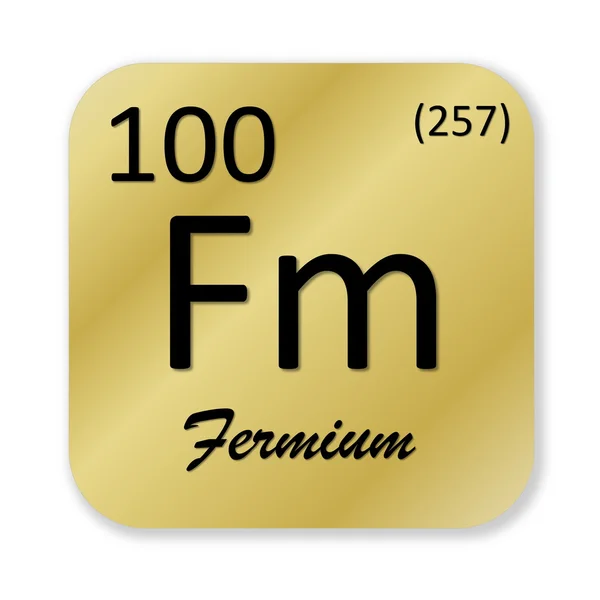 Fermium prvek — Stock fotografie