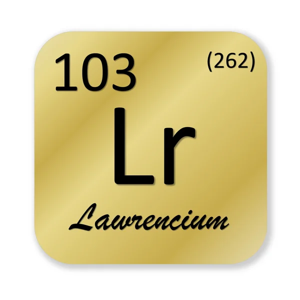 Laurencium element — Stockfoto