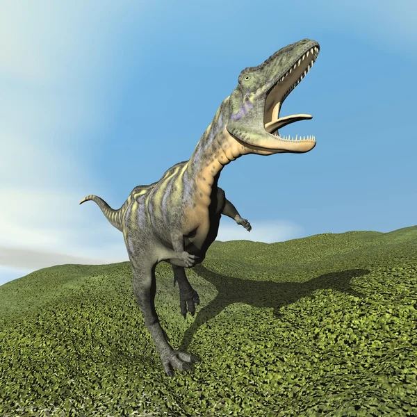 Aucasaurus dinoasaur brusande - 3d render — Stockfoto