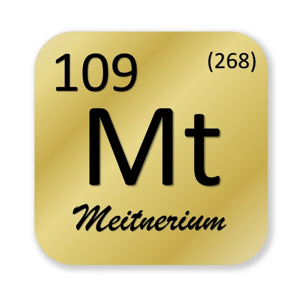 Meitnerium prvek — Stock fotografie