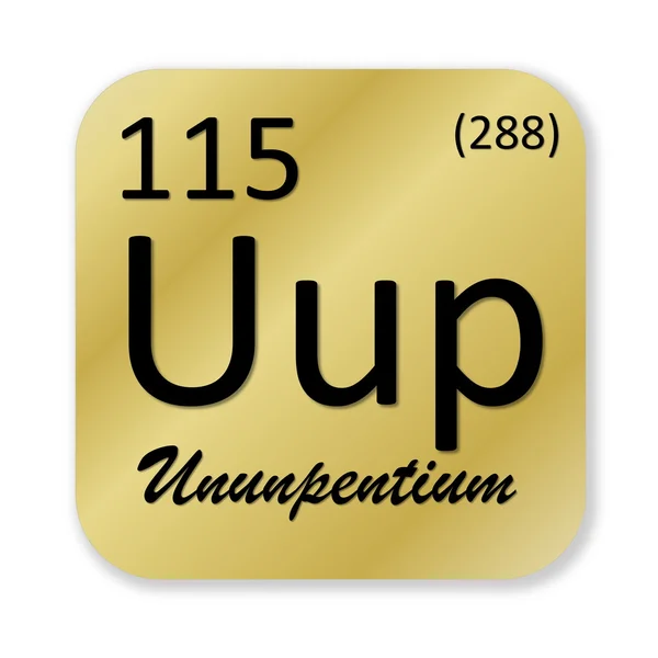 Ununpentium element — Stock Photo, Image