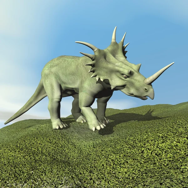 Styracosaurus dinozor - 3d render — Stok fotoğraf