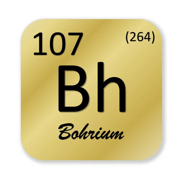 Bohrium element — Stock Photo, Image