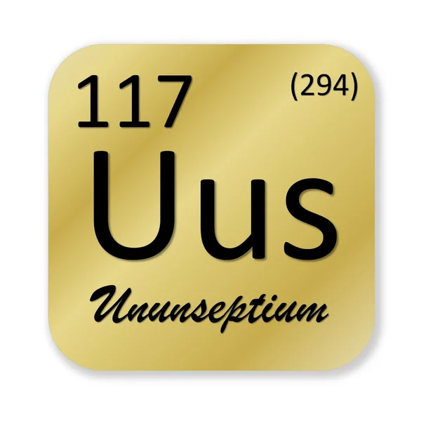 Ununseptium element — Stockfoto