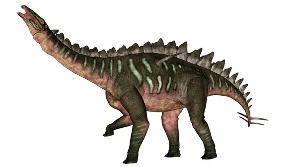 Miragaia dinosaur walking and roaring - 3D render — Foto de Stock