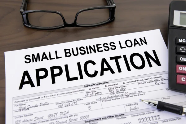 Approved small business loan application form — Stock Photo, Image