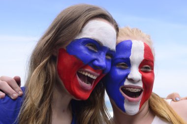 ABD Amerikalı kadın futbol fans