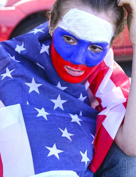 ABD Amerikalı kadın futbol fans