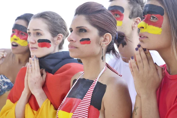 Tyska fotbollsfans oroade över team prestanda — Stockfoto