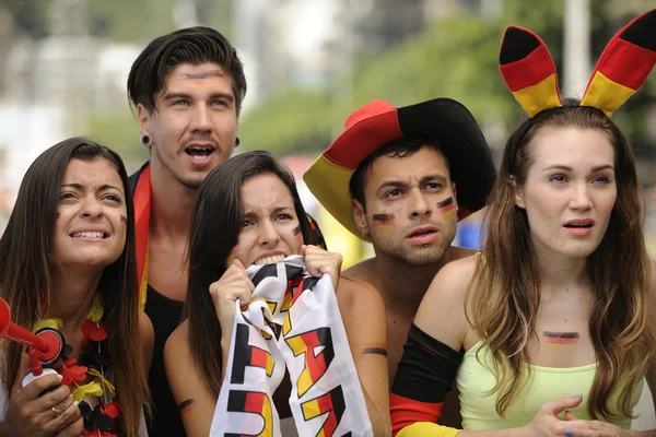 German sport soccer fans — Stock Photo, Image