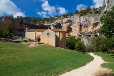 San Bartolome İnzivası, Lobos Nehri Kanyonu, Soria, Castille ve Leon Topluluğu, İspanya