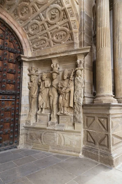 Tarazona Katedrali Barok Giriş Detayları Saragossa Aragon Topluluğu Spanya — Stok fotoğraf
