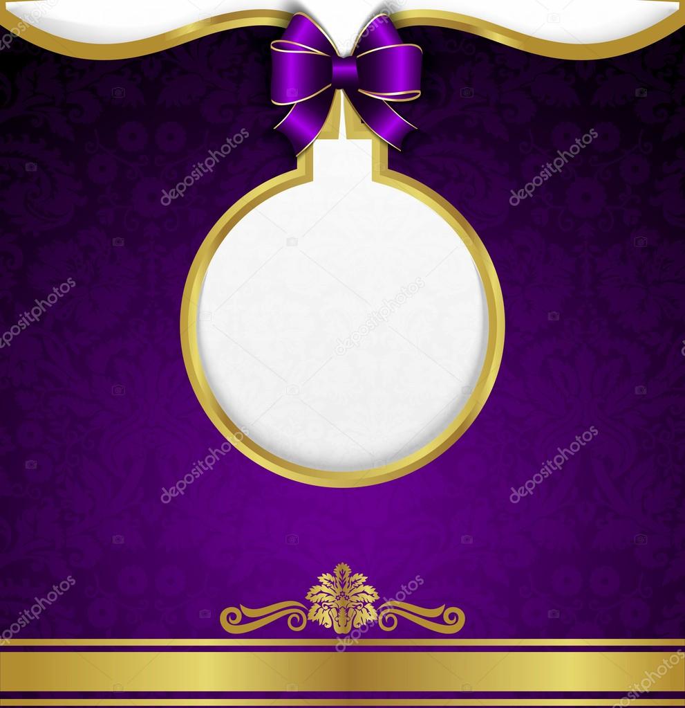 New Year background, gold ribbon