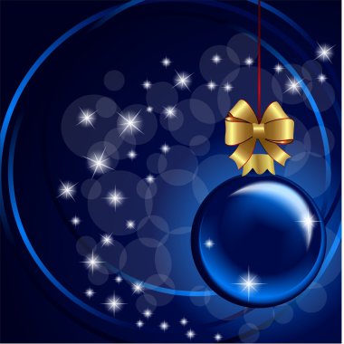 Christmas blue background clipart