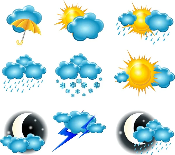 Güneş bulutların hava simgesi, bulut