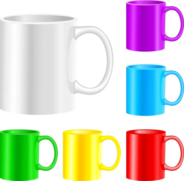 Glasses and cups — Stock Vector