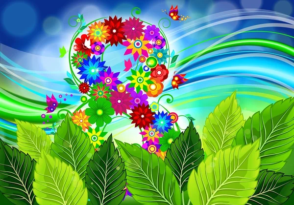 8 bahar zemin çiçek