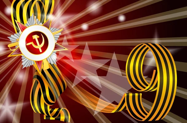 parlak turuncu zemin üzerine 9 Mayıs