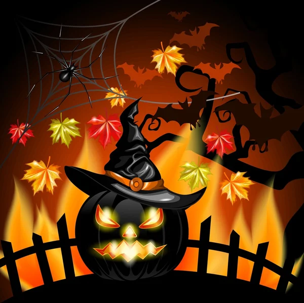 Abóbora de Halloween —  Vetores de Stock