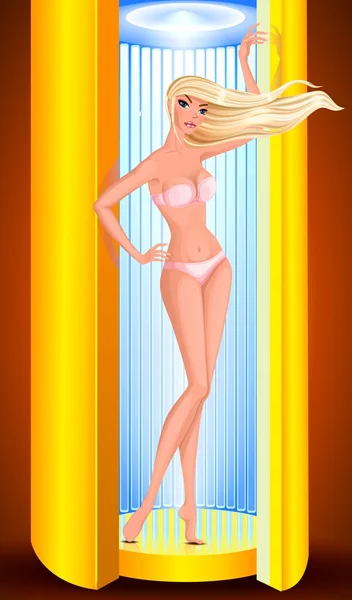 kıza Solaryum sunbathes