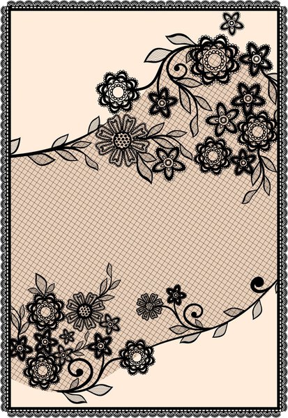 Sample cards, lace